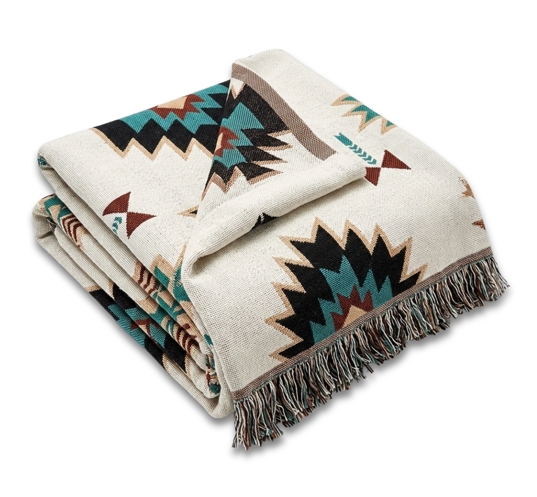 Picnic Blanket - Bohemian Vintage Tribal Style