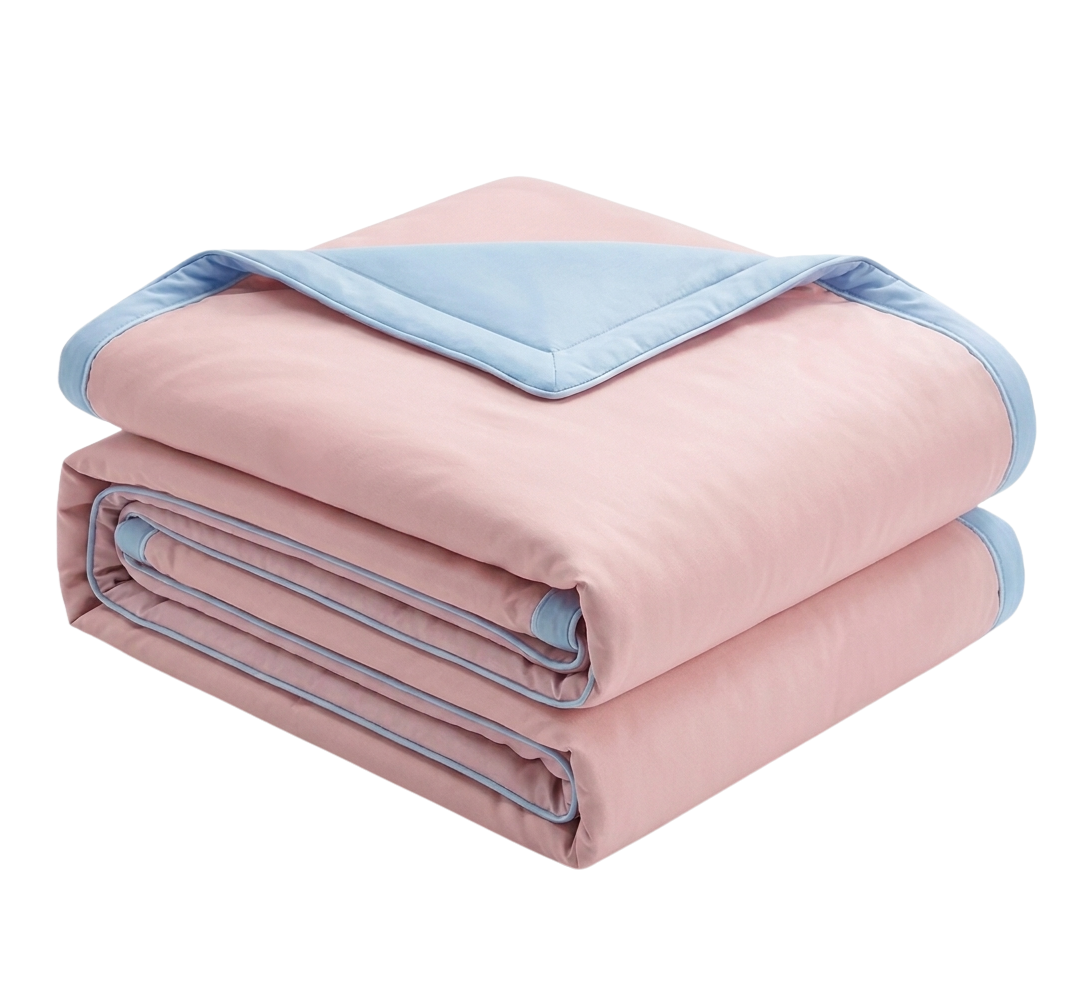 Kid Cooling Blanket - Double Sided Silky Summer Quilt