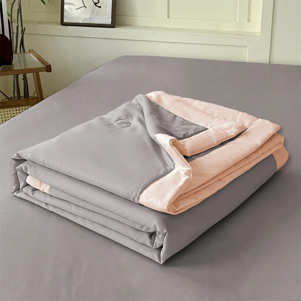 Kid Cooling Blanket - Double Sided Silky Summer Quilt