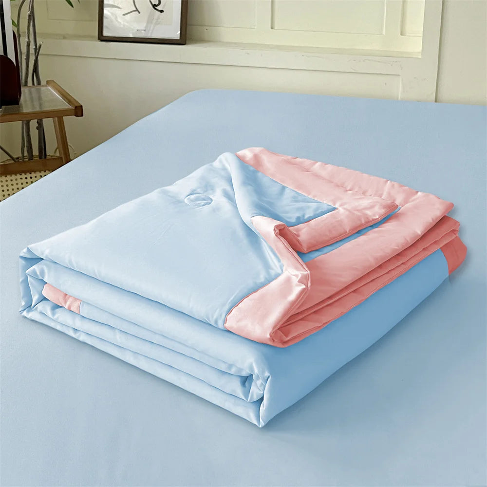 Kid Cooling Blanket - Double Sided Silky Summer Quilt