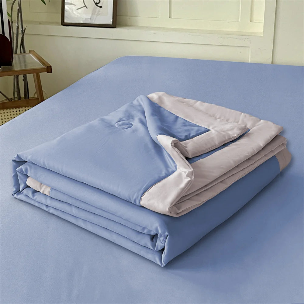 Kid Cooling Blanket - Double Sided Silky Summer Quilt