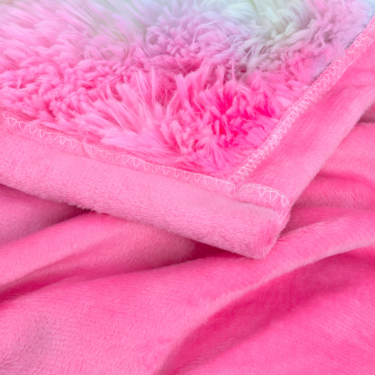 Shaggy Blanket - Luxury Rainbow Faux Fur